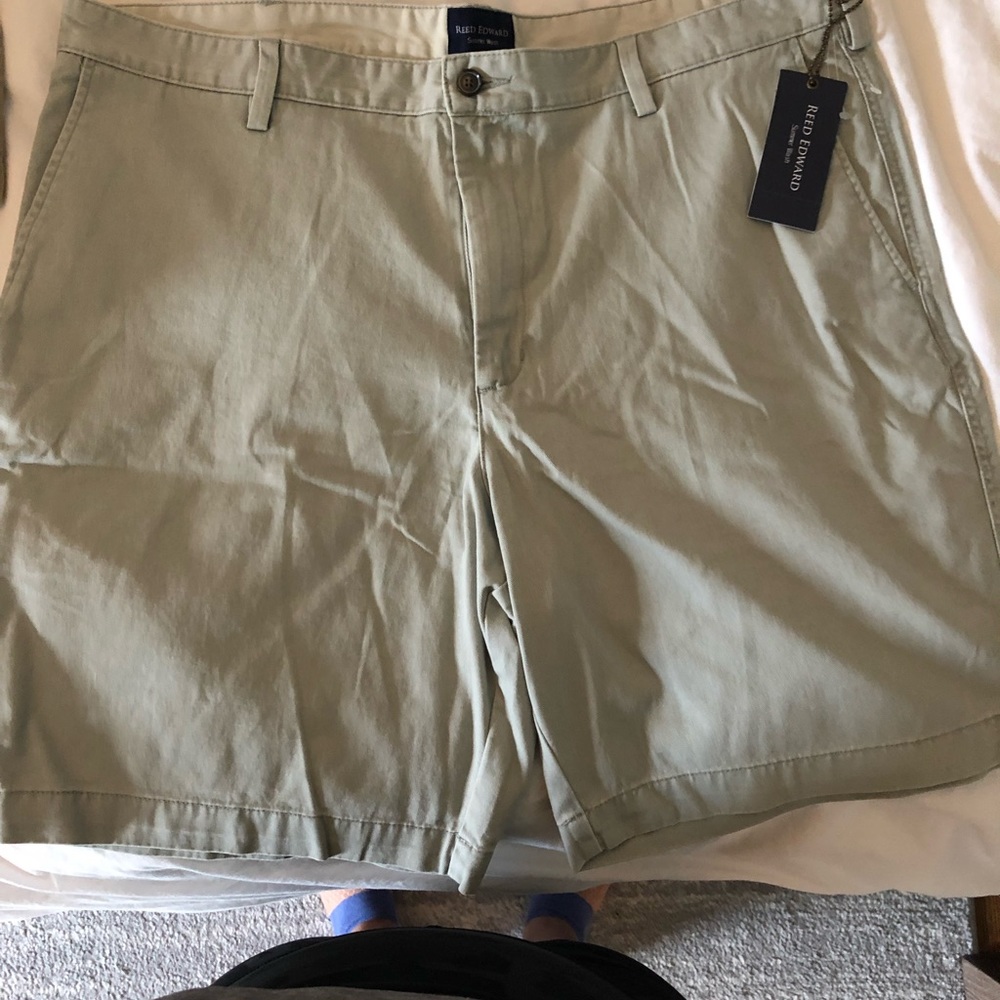 NEW Light Gray Flat Front Shorts